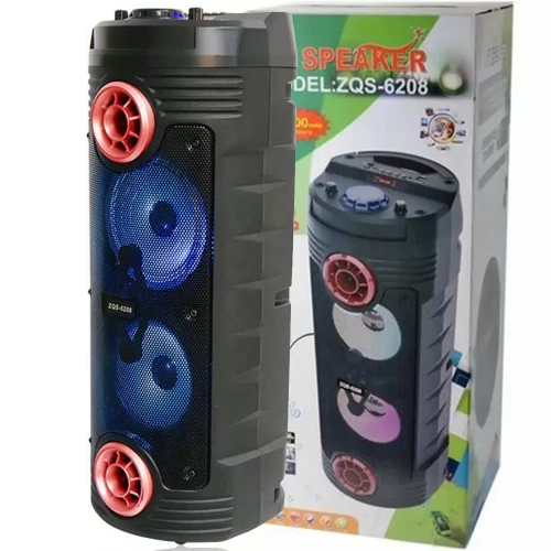 Super Bass ZQS-6208 Bluetooth Big Speaker With Remote And Wired Mic (15)