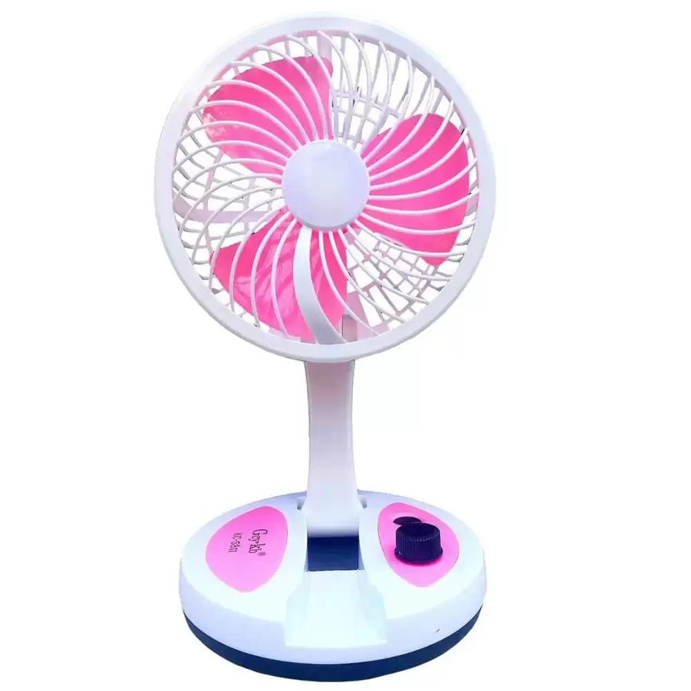 Gcy Kb KC-5811 2 in 1 Rechargeable Portable Folding fan with Reading LED Lamp (6)
