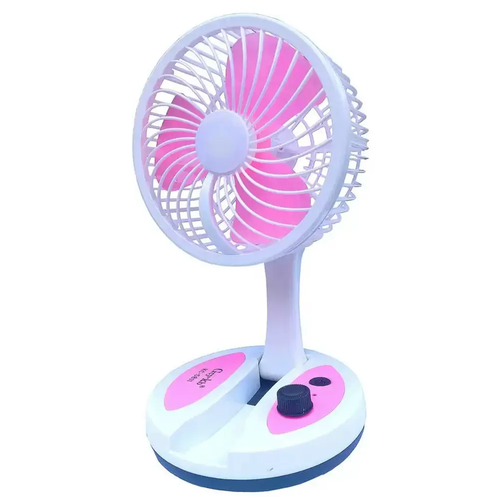 Gcy Kb KC-5811 2 in 1 Rechargeable Portable Folding fan with Reading LED Lamp (8)