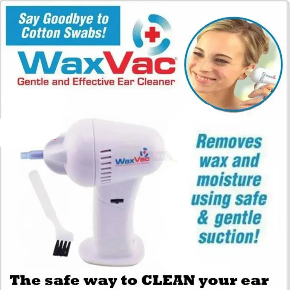 Electric WaxVac Ear Cleaner Wax Remover and Gentle Kid Baby Child Ears Cleaning Device