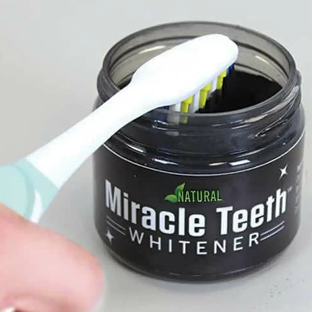 Miracle Teeth Whitener Natural Whitening Coconut Charcoal Powder