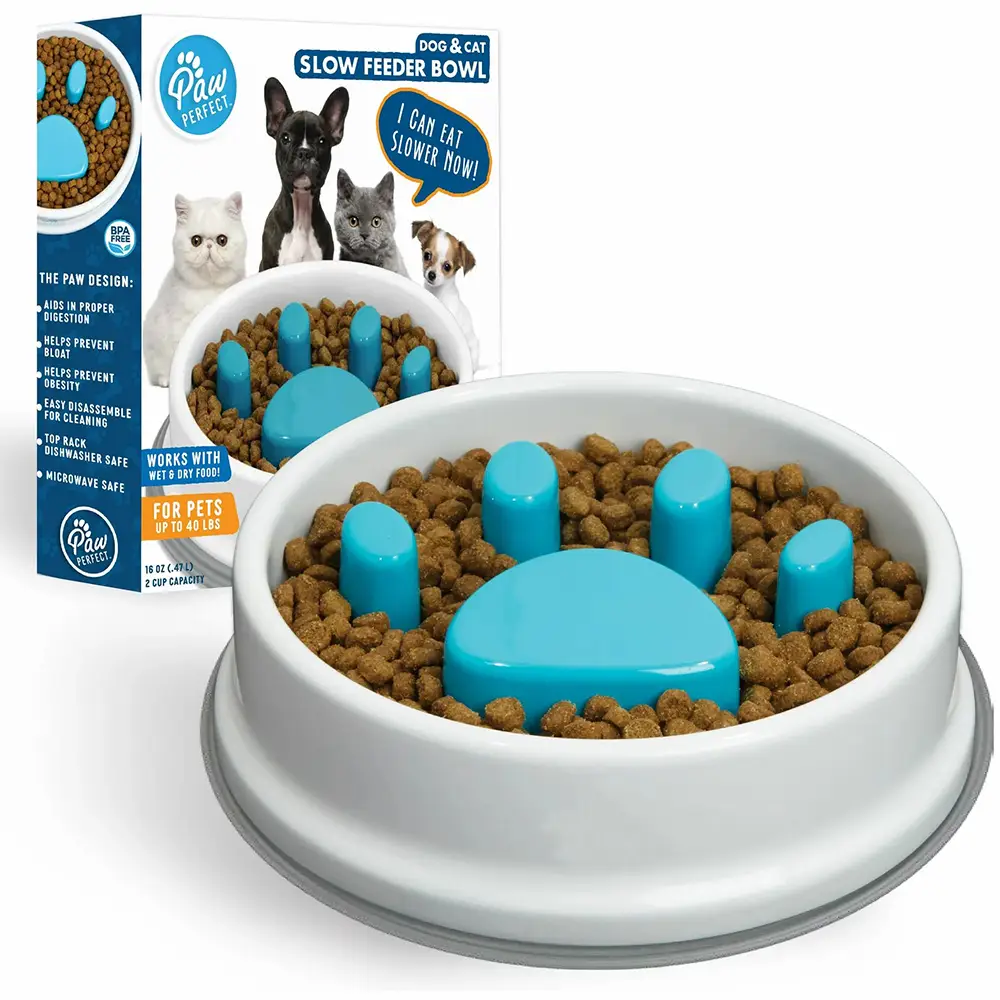 Non-Slip Slow Feeder Bowl For Dogs & Cats