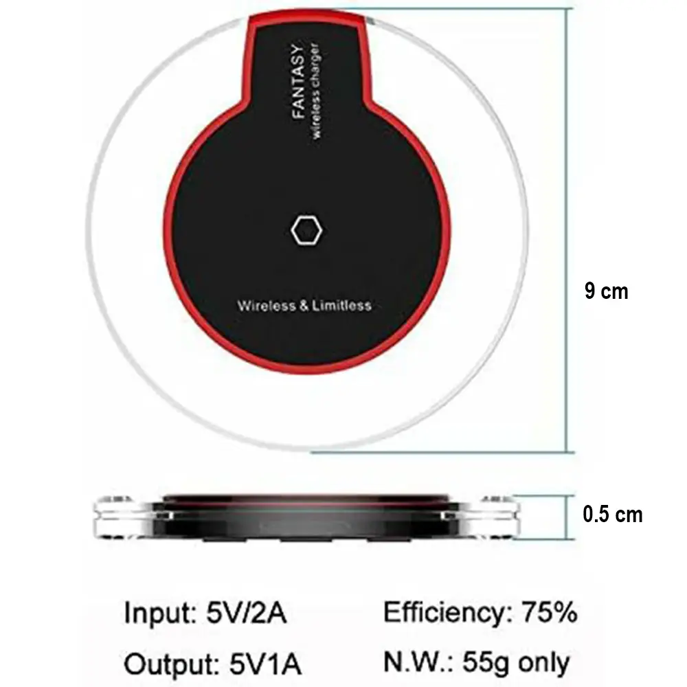 Fantasy Wireless Charger QI Standard Wireless Charging Pad for Apple Google Samsung HTC and All Wireless Charging Cel (3)