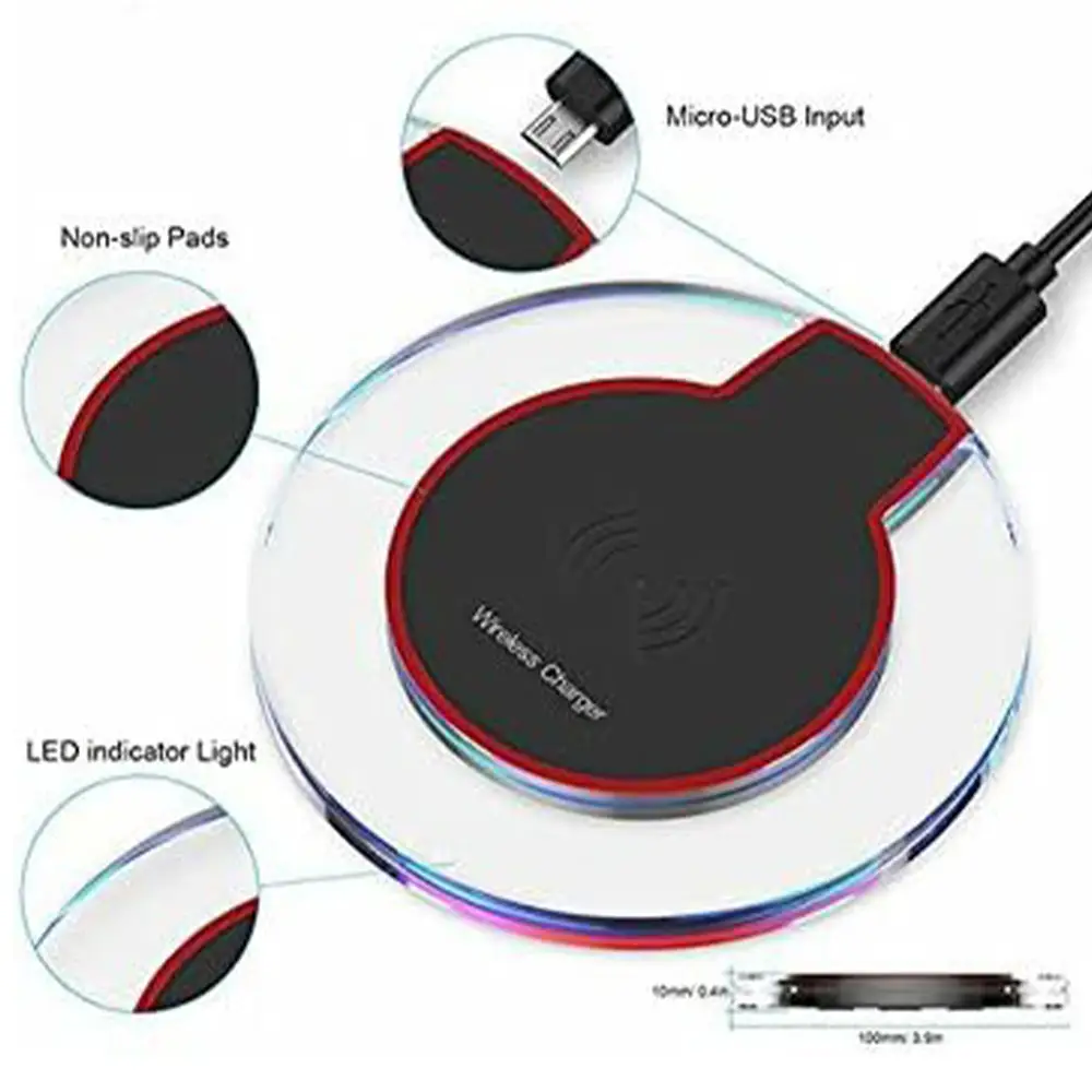 Fantasy Wireless Charger QI Standard Wireless Charging Pad for Apple Google Samsung HTC and All Wireless Charging Cellphones