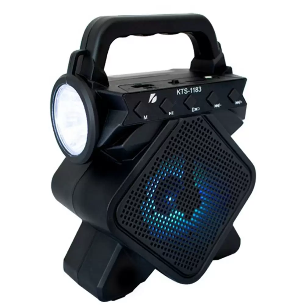 Extra Bass KTS-1183 Rechargeable Blutooth Speaker with Torch KTS 1183 Bluetooth, Mic Input, FM Rad