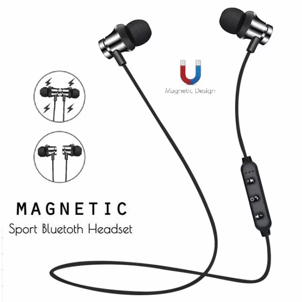 Smart Bluetooth Wireless Magnetic Earphone Sports Neckband Handsfree (1)