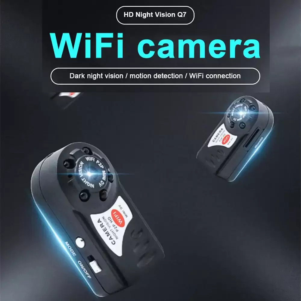 1080P Full HD Mini Q7 Camera Wifi DV DVR Wireless IP Cam Mini Video Camcorder Night Vision Camera (18)