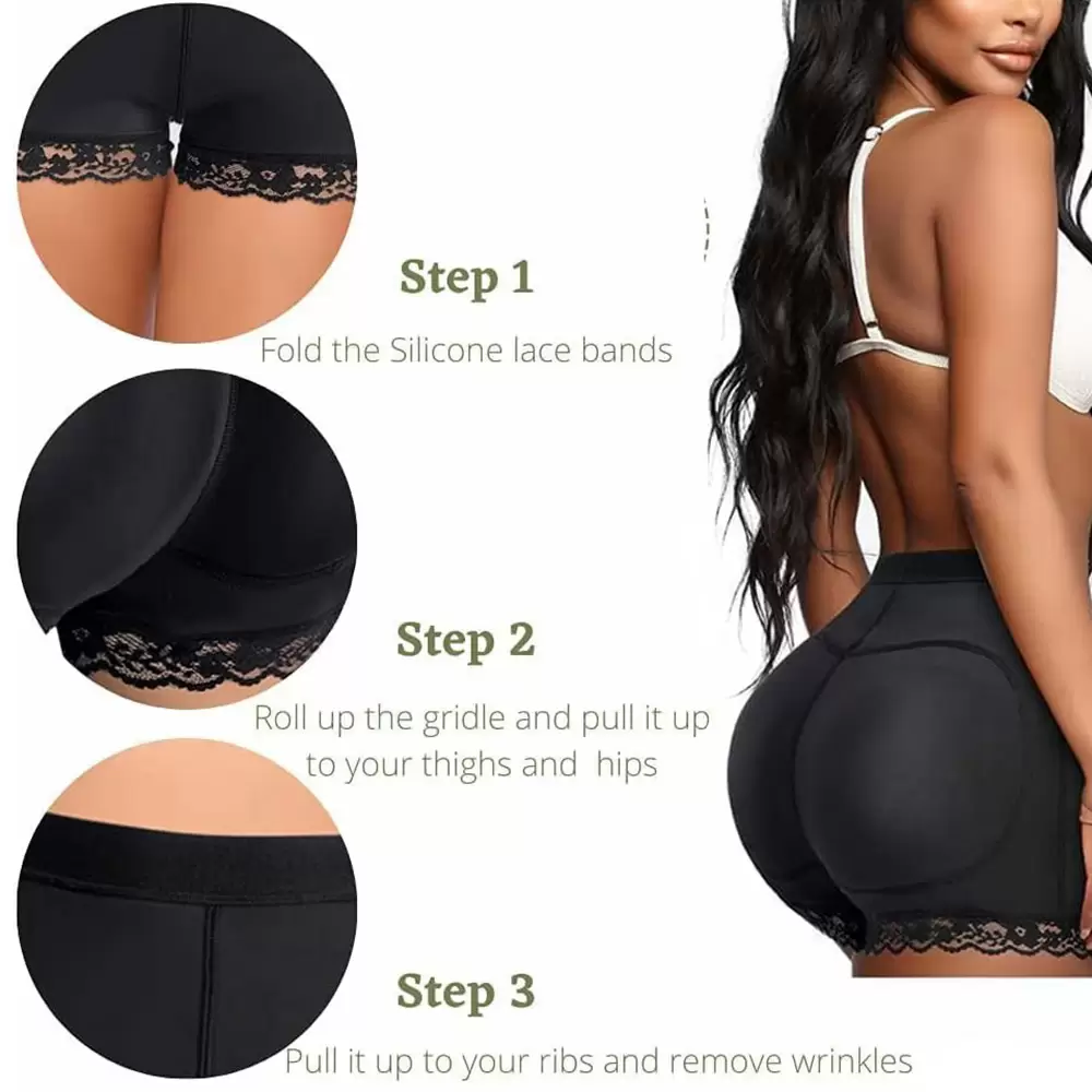 New 5D Butt Lifter Panty Fake Buttock Body Shaper Lift Bum High Waist Tummy Control Hip Panties (1)