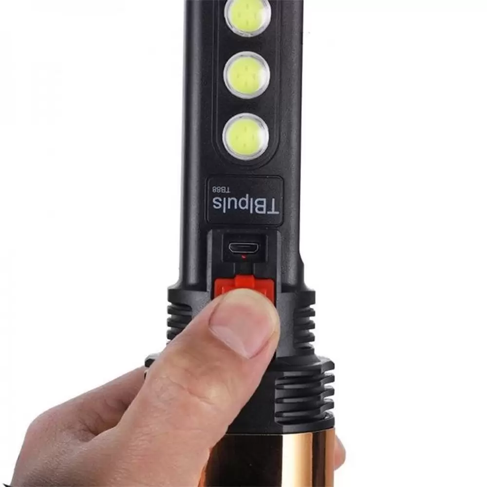 TBlpuls TB88 Solar and Rechargeble 2 in1 LED Torch & with flashlight (3)
