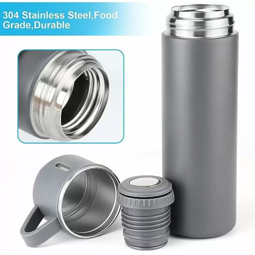 500ml Hot and Cold Stainless Steel Vacuum Flask Bottle with 3 Cups (13)