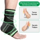 Protective Ankle Support Ankle Brace Compression Nylon Strap Belt Ankle Protector Foot Protective Strap Sleeves