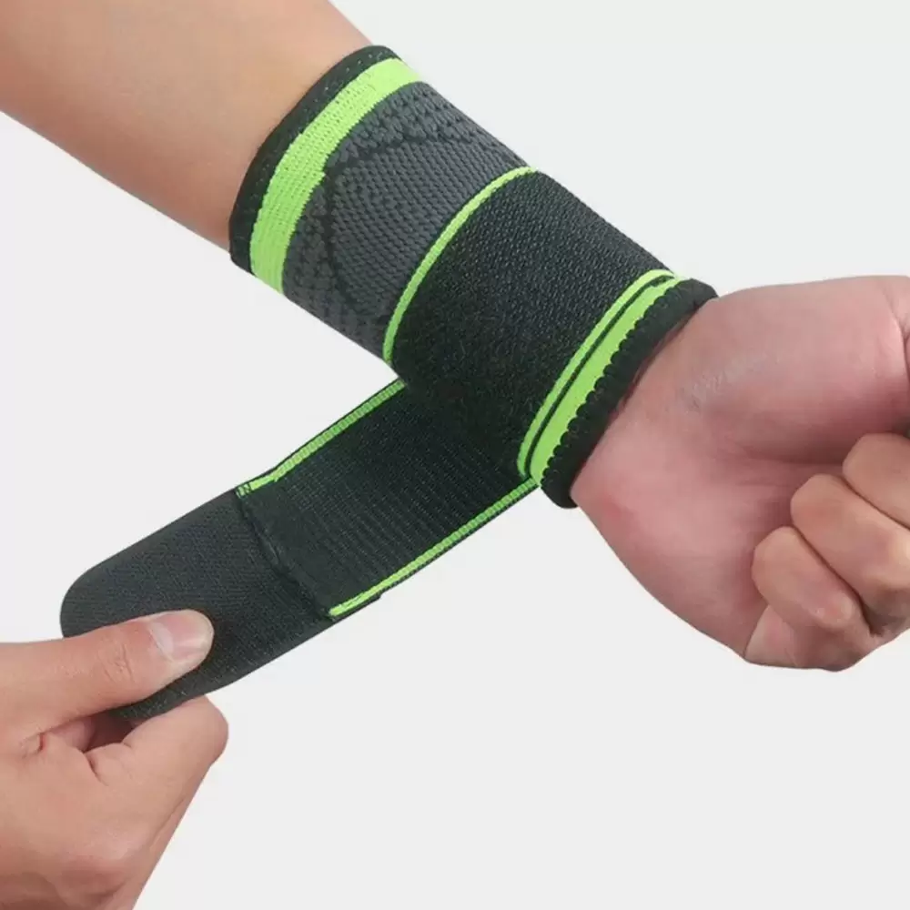 Wrist Protector Weight Lifting Strap Fitness Running Wrist Wraps 3D Weave Elastic Bandage