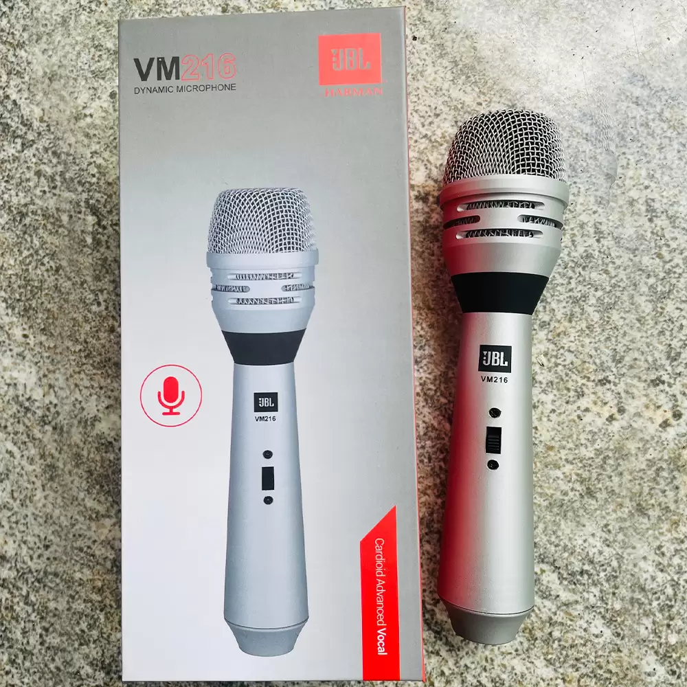 JBL VM216 Professional Cardioid Dynamic Microphone For Karaoke Vocal with 4M Low Noise Cable
