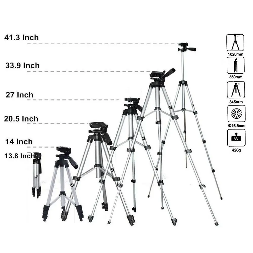 Portable Tripod 3110 Camera Stand and Mobile Stand Fully Flexible Mount (8)