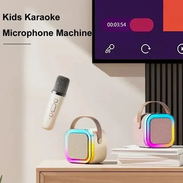 K12 Karaoke Bluetooth Speaker with 2 Wireless Microphones (6)