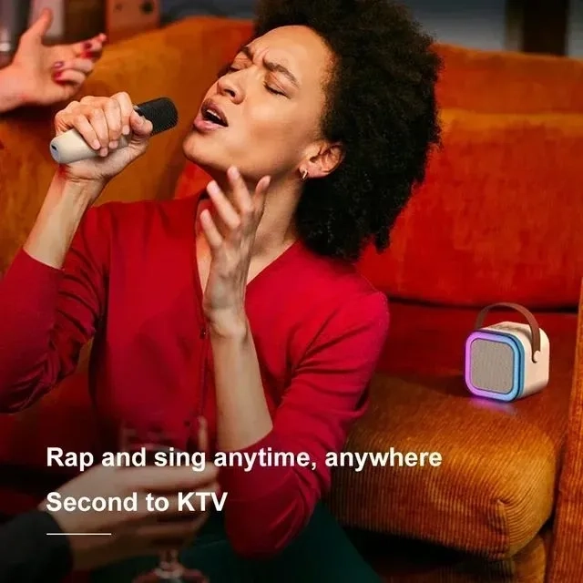 K12 Karaoke Bluetooth Speaker with 2 Wireless Microphones (8)