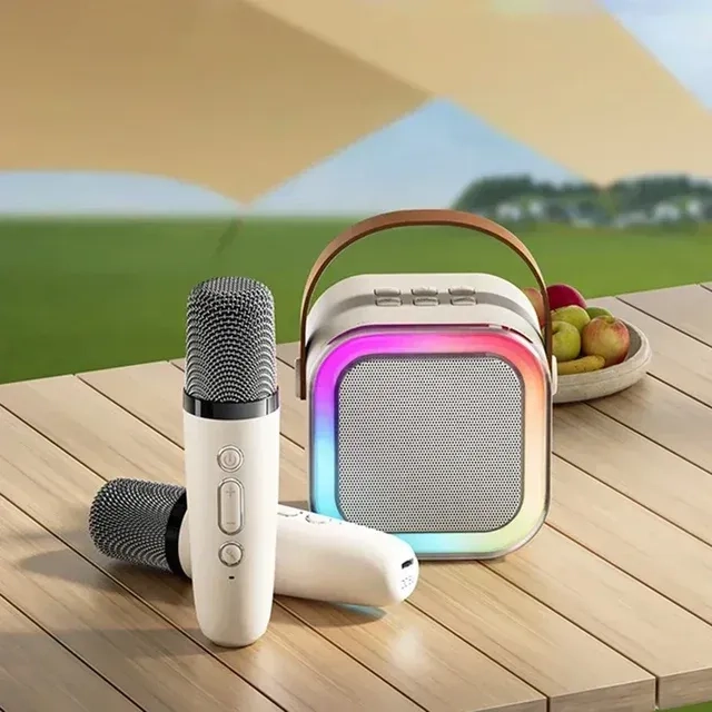 K12 Karaoke Bluetooth Speaker with 2 Wireless Microphones